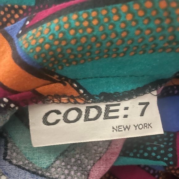 CODE 7 vintage cotton geometric skirt - Picture 6 of 6